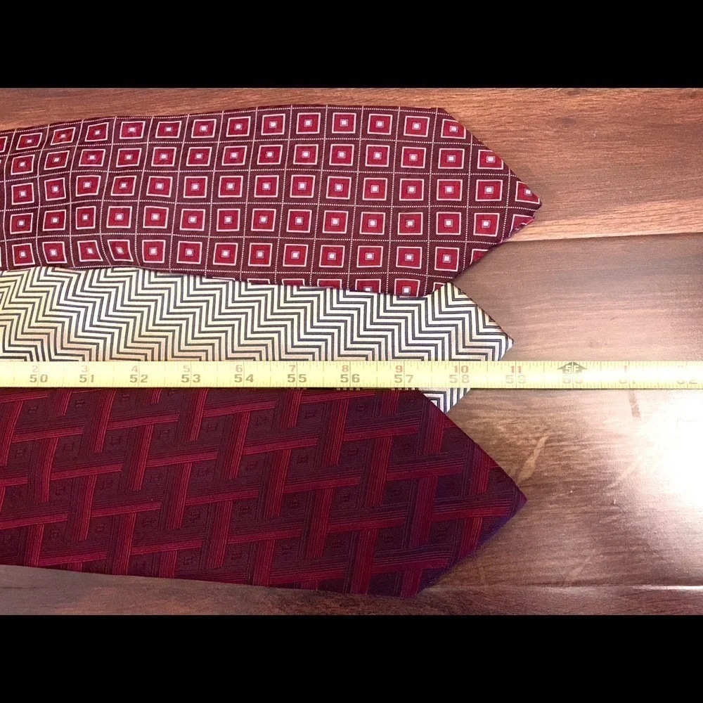 BUNDLE of 3 CARLOS DEVENEZIA Silk Handmade Neckties